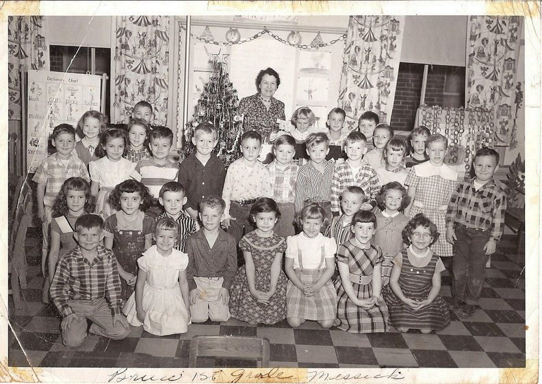 Mrs. Montgomery's 1st Grade, Christmas 1957