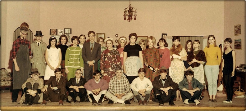 Kneeling: David Garrett, Charlie McGrory, Bobby Mullins, Ernie Lancaster, George Bristow, Jimbo Page, Terry Elam, ? Standing: Terry Stonebrook, Mark Carter, Jenny Terry, Sally Walls (sponsor), Judy Walls, Jackie Hinely, Steve West, Virginia Shettlesworth, Susan Simmons, Natalie Maynor (sponsor), ?, Kathy Shankle, Peggie Harvey, Dee Ryerson, Barbara Taylor, Gail Simpson, Betsy Welting, Anne Marie Sherrill, Beth Buchwald mem41.jpg