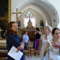 Wedding rehearsal in the chapel