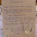 Baptismal party menu