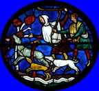 Detail from the St. Eustace window 