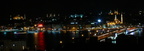 Istanbul waterfront at night 