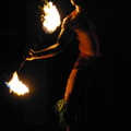 At the Luau: Fire Dancer